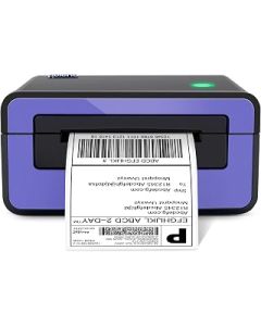 Label Printer, POLONO 150mm/s 4x6 Thermal Printer, Label Printer for Shipping Packages, Shipping Label Printer Compatible with Shopify, Ebay, UPS, FedEx, Amazon & Etsy (Electric purple)