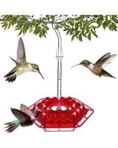 Shichangda Hummingbird Feeders For Outdoors Hanging | Wild Bird Seed For Outside Feeders | Hummingbird Feeder With 30 Feeder Ports | Leak Proof Bird Feeding Station For Garden Outdoors