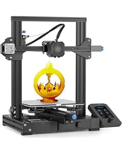 Official Creality Ender 3 V2 3D Printer with 32 Bit Silent Board Carborundum Glass Platform Integrated Structure Design and Resume Printing, 3D Printer for Beginner, 220x220x250mm