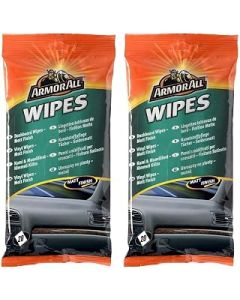 2 x Armorall Car Interior Dashboard Cleaner Protector Wipes 40 Matt Finish, Semi Matt Car Dashboard & Trim Cleaner 300ml