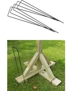 TRTO Bird Table Metal Stabiliser Pegs Securing Bird Table Anchoring Legs Set of 4