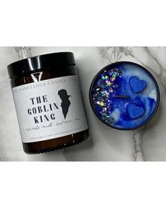 The Goblin King Labyrinth Wood Wick Vegan Candle | David Bowie | Jim Henson | 100% Soy Wax (8oz Candle)