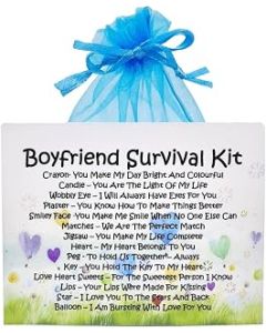 Boyfriend Survival Kit - Unique Sentimental Novelty Keepsake Gift & Greetings Card / Birthday Present / Valentine's Gift / Present Idea