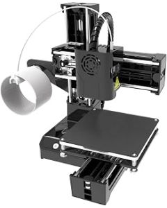 FDM Mini 3D Printer, Simple Operation 100-240V Even Heating DIY 3D Printer Kit for Home Use (UK Plug)