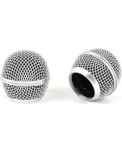 Musiin Microphone Replacement Grille for Shure SM58, SM58-LC, SM58S, BETA 58A, SV100, PGX24, SLX4 Mic Head Cover, Microphone Ball Head Mesh Grill, Capsule Parts