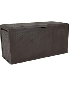 Keter Samoa Outdoor Trunk with Wood Effect, 116.4x44.7x57cm Brown