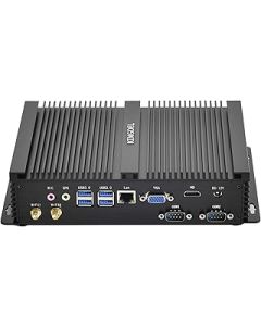 KINGDEL Mini PC Gaming, Fanless Small Desktop Computer with i5 12th Gen. CPU, 4K 4096x2304, Wi-Fi 6E + BT 5.2, HD Port, VGA, 16GB RAM, 1TB NVMe SSD, 2xCOM RS232, Full Metal Case, Windows 11 Pro