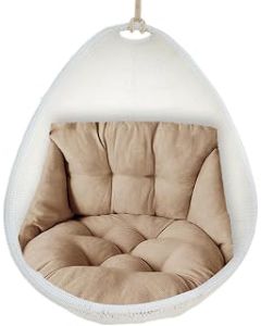 Decorhome Egg Chair Cushion Replacement - Swing Chair Hammock Pad | Washable Cushions for Outside, Patio Chair Pads for Outdoor Furniture, Patio, Indoor, Garden