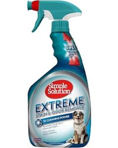 Simple Solution Extreme Pet Stain and Odour Remover | Enzymatic Cleaner with 3X Pro-Bacteria Cleaning Power - 945ml