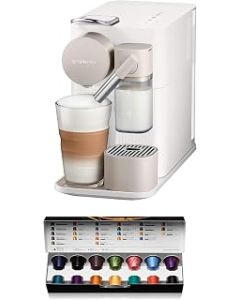 De'Longhi Lattissima One, Single Serve Capsule Coffee Machine, Automatic frothed milk, Cappuccino and Latte, EN500.W, 1liters, White