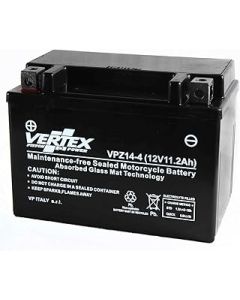 Vertex VP14-4 Sealed AGM Motorcycle/Powersport Battery, 12V, 12Ah, CCA (-18) 200, Replaces: CTX14-BS, YTX14-BS Perfect battery for Motorcycle, ATV's, Personal Watercraft and Snowmobiles