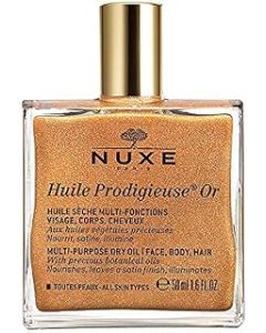 Nuxe - Huile Prodigieuse Golden Shimmer Face and Body Oil 50 ml (Pack of 1) bronze