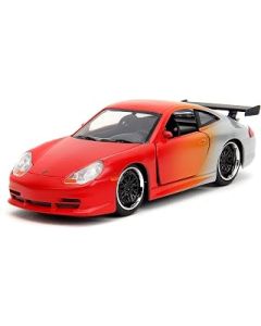 Pink Slips 1:32 Porsche 911 GT3RS Die-Cast Car, Toys for Kids and Adults (Primer Red/Orange/Silver)