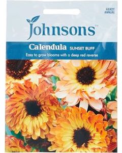 Johnsons 25570 Calendula Sunset Buff Seeds