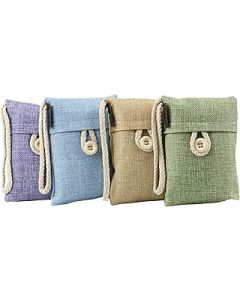 TRIXES Pack of 4 Hanging Interior Wardrobe Dehumidifier - Ideal to Stop Damp, Mold Mildew - Remove Mould, Damp and Improve Air