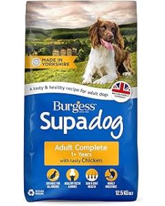 Burgess Supadog Adult dry dog food with tasty chicken 12.5 kg, multicoloured
