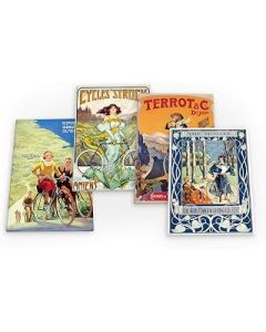 Bike Cycling Bicycle Vintage Ride Set A 4 X Fridge Magnets (B)