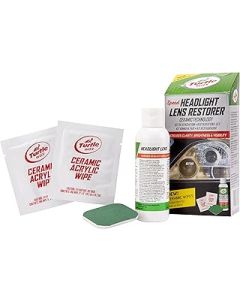 Turtle Wax TW53685 Headlight Restorer Car Headlamp Polish Cleaner Kit (New Version)