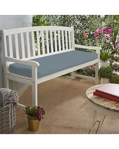 Waterproof Garden Bench Cushion 2 Seater for Patio Furniture Kitchen/Dining Bench Indoor Outdoor Comfortable Modern Thick Cushion With Zipper Removable Washable Cover (2 seater 108x45x6cm, Grey)