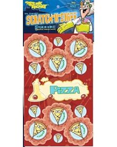 Dr. Stinky's Pizza Scented Scratch-N-Sniff Stickers - Teacher Gifts/Prize