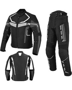 Motorbike Suit Motorcycle Motorbike mens Armoured 2 Piece L-30'' Short Trousers and L-32'' Regular With Jacket Set Waterproof Clothing For Riders