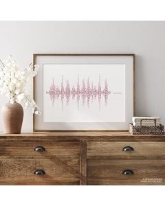 Heart of Midlothian, ‘Sounds of Tynecastle Park’, Soundwave Typography Posters, Football Gifts By Dinkit