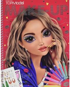 Depesche 10728 Colouring Book, Top Model Create Your Make-Up, Approx, Multicoloured, 24 x 19.5 x 1 centimeters