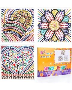 Diamond Painting Arts and Crafts for Kids Ages 7 8 9 10 11 12 Suncatcher Gem Cool 7 Year Old Birthday Girl Gifts Idea Presents for 7 8 9 10 11 12 Year Old Girls & Teens Fun Children Craft Sets