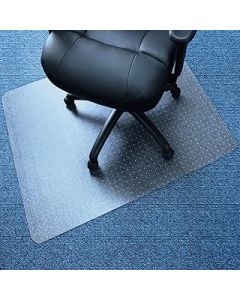 Marvelux PVC Office Chair Mat for Low Pile Carpets and Carpet Tiles, 75 x 120cm (30" x 47") Vinyl Clear Floor Protector, Non-Slip, Made in the UK, Shipped Flat
